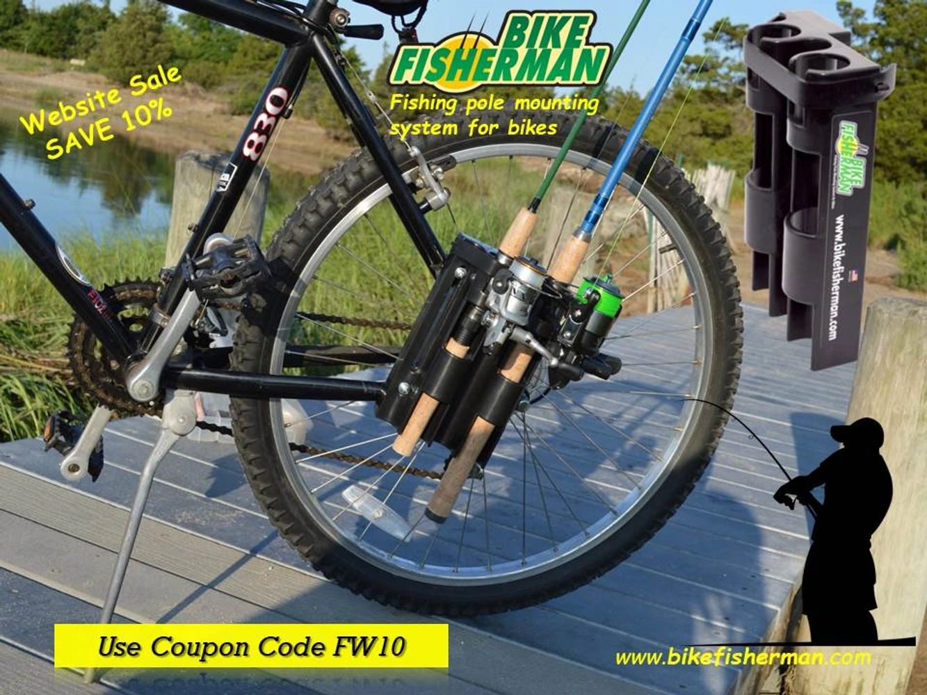 Bike Fishing Rod Holder Bike Fisherman